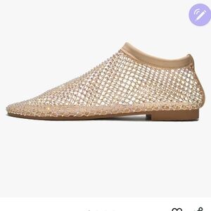 Cape Robbin Tan Slip-On Flats with Mesh Design